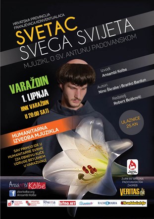 Ansambl Kolbe s mjuziklom "Svetac svega sveta" gostuje u HNK Varaždin